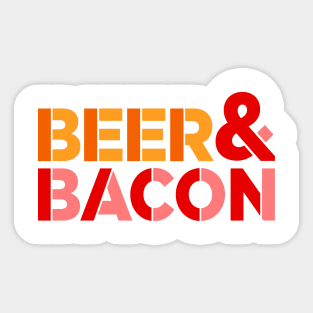 Beer & Bacon Sticker